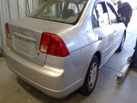 2001 HONDA CIVIC, SILVER, LX MDEL, 1.7L, AT.  A26290